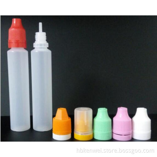 Wholesale 30ml LDPE e liquid unicorn bottles with childproof tamper cap